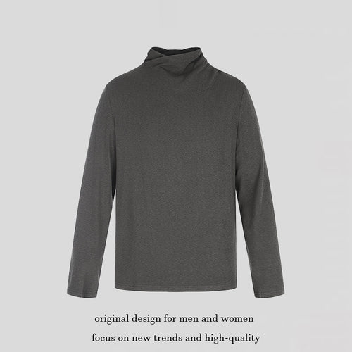 Herren Langarmshirt mit weitem Stehkragen aus softem Jersey Echoarchiv