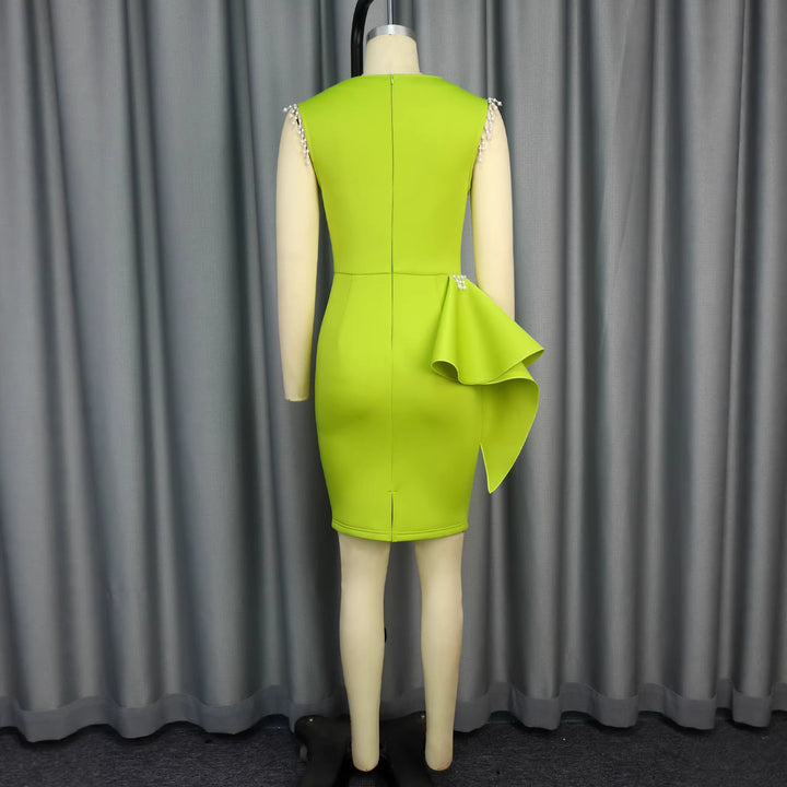 Damen Elegantes Cocktailkleid mit voluminösem Rüschenelement Echo Archiv