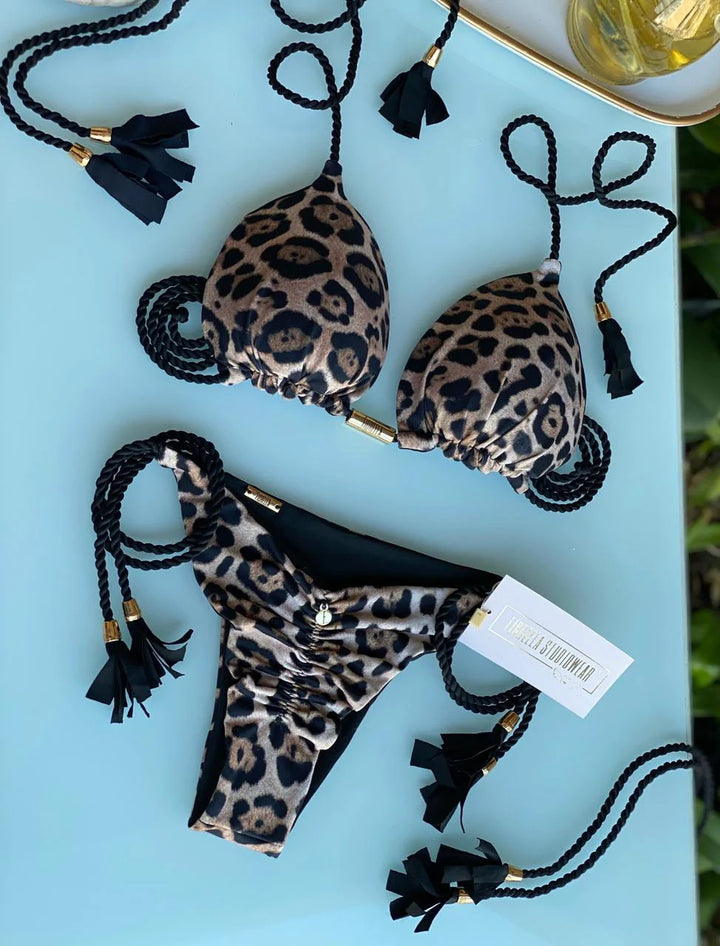 Damen Bikini-Set mit verstellbaren Riemen und raffiniertem Design Echo Archiv