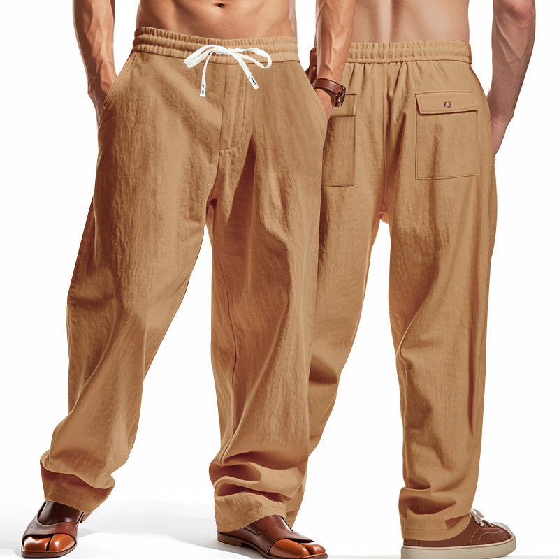 Herren lässige Freizeithose mit praktischem Kordelzug und komfortablem Schnitt Echoarchiv