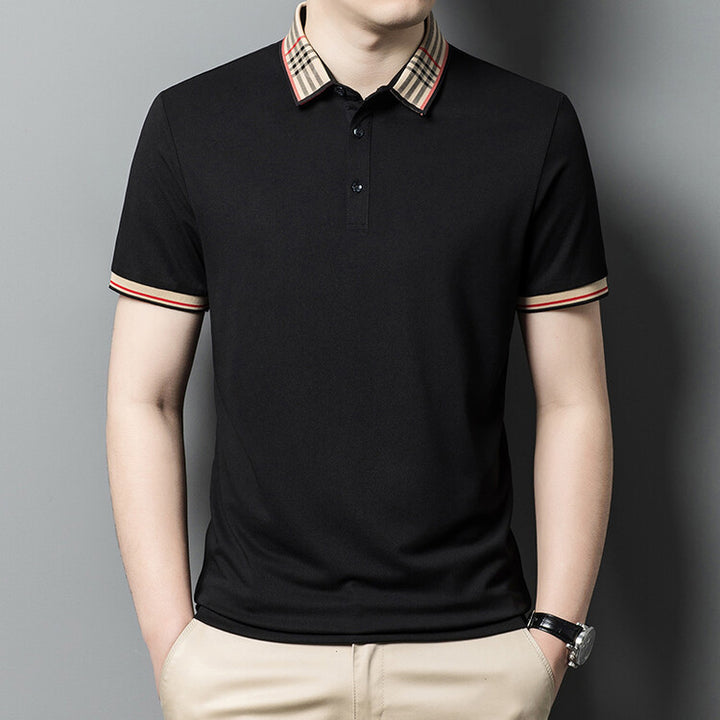 Herren Polo-Shirt mit elegantem Karokragen Echoarchiv