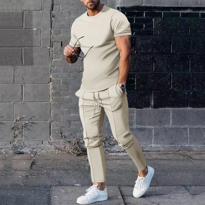Herren lässiges Freizeit-Outfit mit elastischem Bund und bequemen Eingrifftaschen Echoarchiv