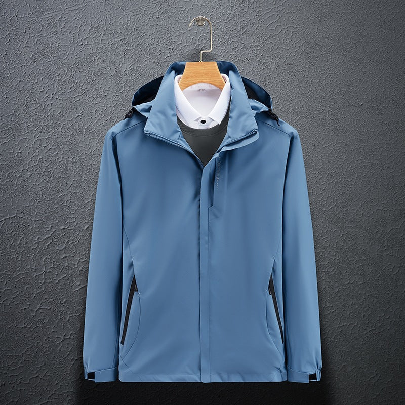 Herren Funktionale Wind- und Wetterjacke Echo Archiv