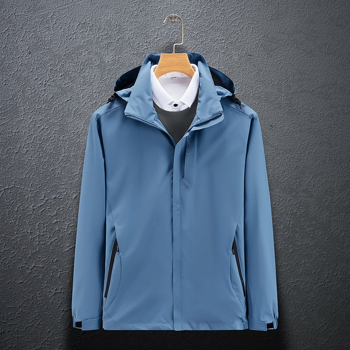 Herren Funktionale Wind- und Wetterjacke Echo Archiv