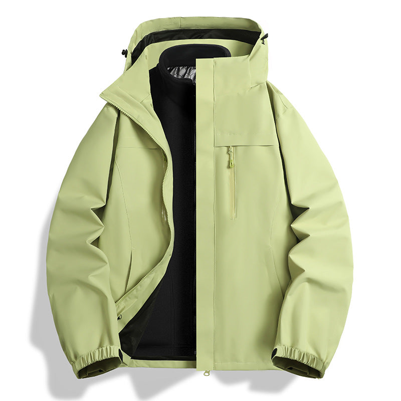Herren Zwei-in-eins Softshell-Hybridjacke mit abnehmbarer Fleece-Innenjacke und wasserabweisender Membran Echo Archiv