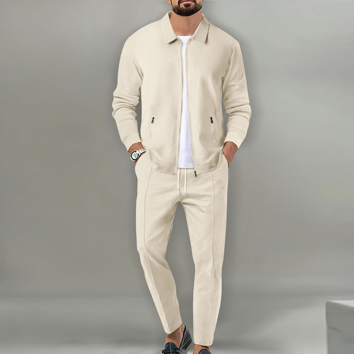 Herren modisches Sportanzug-Set mit strukturiertem Design Echoarchiv