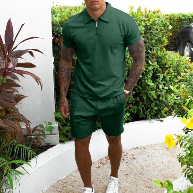Herren Poloshirt und Shorts Set Echoarchiv
