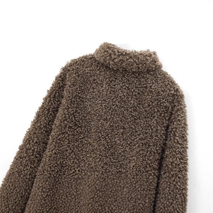 Damen Oversize-Kunstfell‑Teddyjacke mit Schalkragen und gefüttertem Innenfutter Echo Archiv