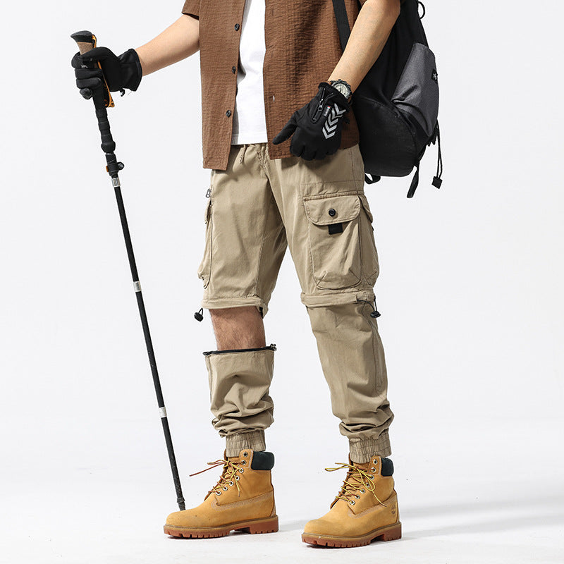 Herren Cargo-Jogginghose im Utility-Stil mit Elastikbund, Kordelzug und Multifachtaschen Echo Archiv