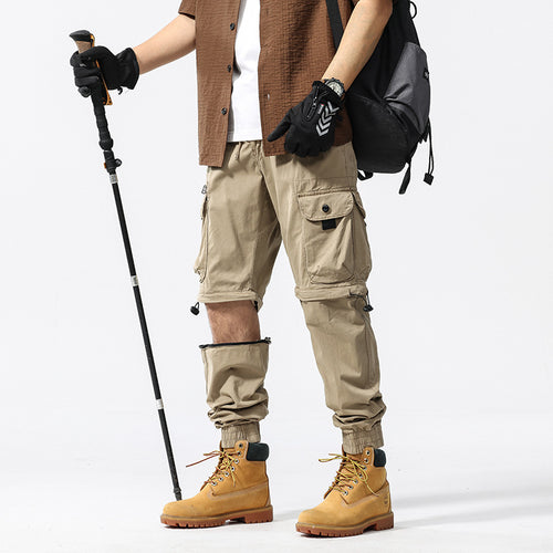Herren Cargo-Jogginghose im Utility-Stil mit Elastikbund, Kordelzug und Multifachtaschen Echo Archiv