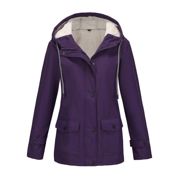 Damen Modische Outdoor-Jacke mit Fleece-Futter – Célinea