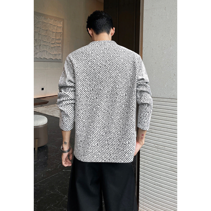 Herren Modischer Oversized Pullover Echo Archive