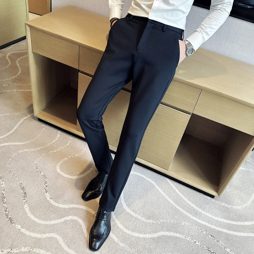Herren elegante Anzughose aus leichtemStretchmaterial mit seitlichen Taschen Echoarchiv