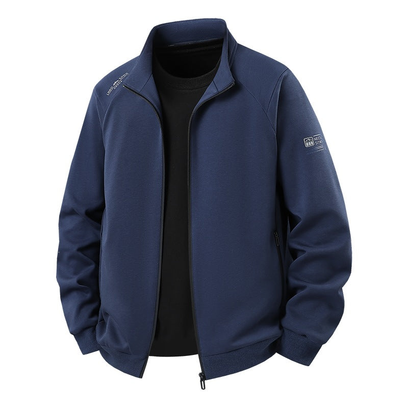 Herren Leichter Freizeit-Trainingsanzug-Set mit Reißverschlussjacke, elastischer Bund & Reißverschlusstaschen Echoarchiv