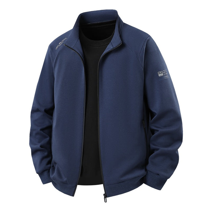 Herren Leichter Freizeit-Trainingsanzug-Set mit Reißverschlussjacke, elastischer Bund & Reißverschlusstaschen Echoarchiv