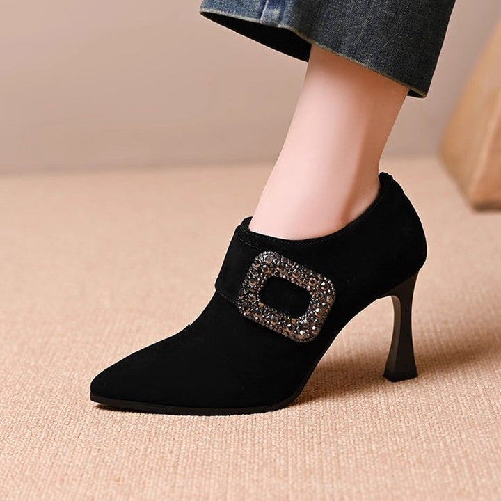 Damen Elegante Stiefeletten mit Glitzerakzenten Echo Archiv