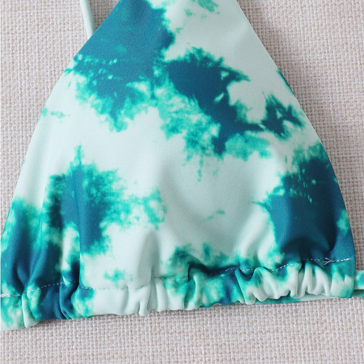 Damen Triangel-Bikini mit modischem Batikdesign Echo Archiv