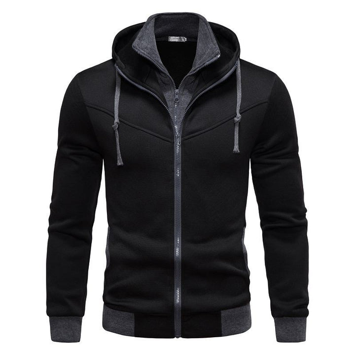 Herren sportliche Kapuzenjacke mit modernem Schnitt und praktischen Reißverschlusstaschen Echoarchiv