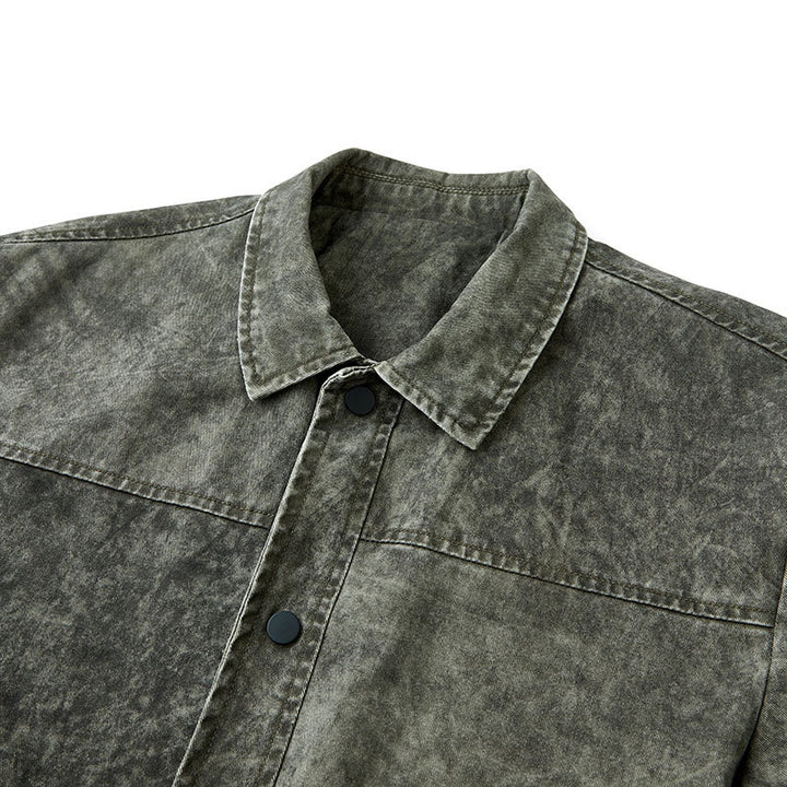 Herren lässige Denimjacke mit praktischen Taschen Echoarchiv