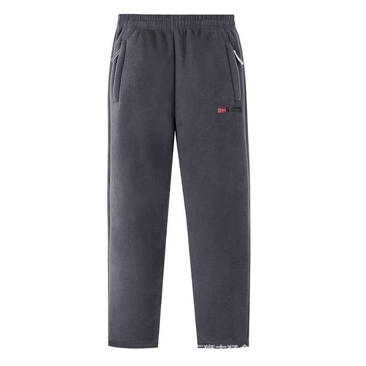 Damen Bequeme Thermo-Fleece-Jogginghose mit Gummibund und Reißverschlusstaschen Echo Archiv