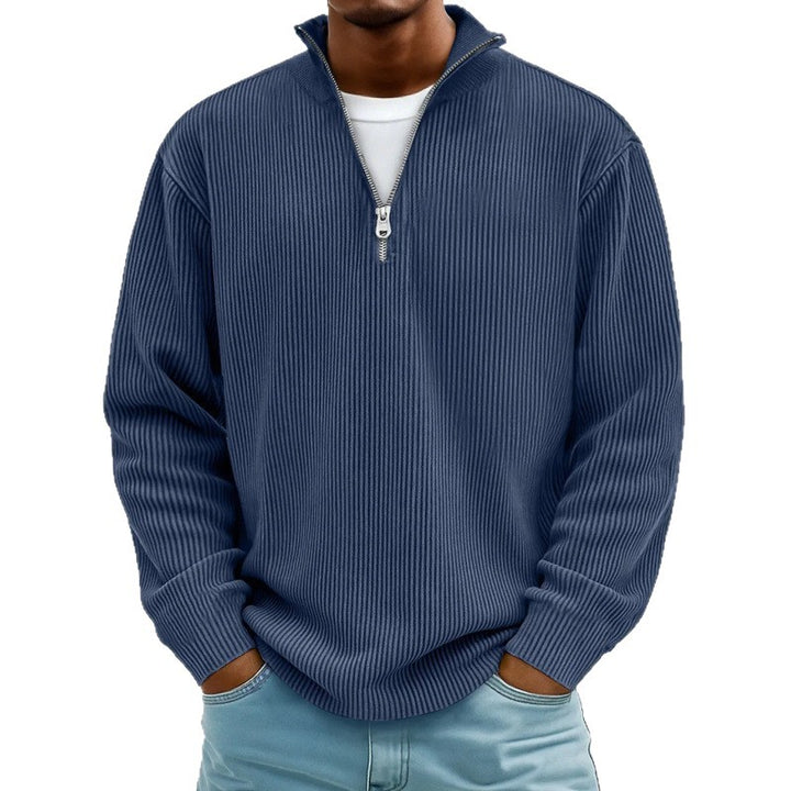 Herren Modischer Sweatpullover mit Reißverschluss Echoarchiv