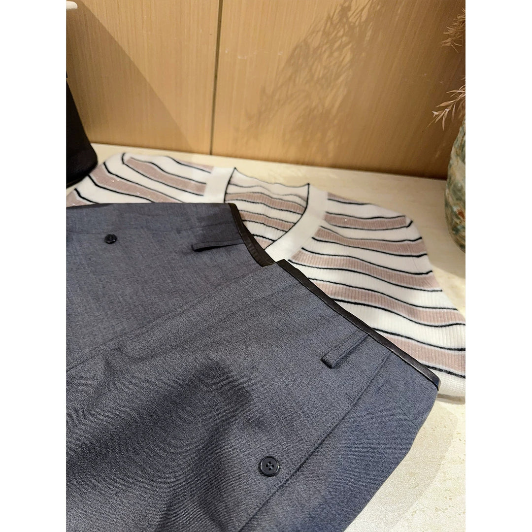 Damen Elegante und weite Anzughose Echoarchiv