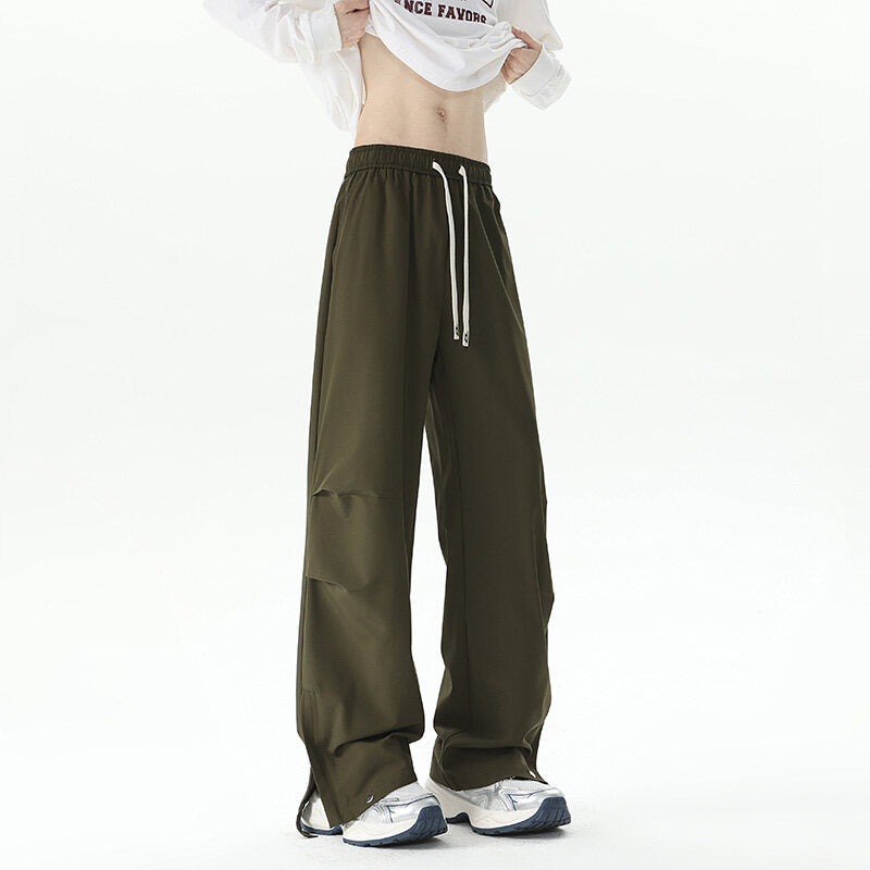 Damen Weite Cargo-Loungehose mit elastischem Bund, Tunnelzug und verstellbarem Saum Echo Archiv