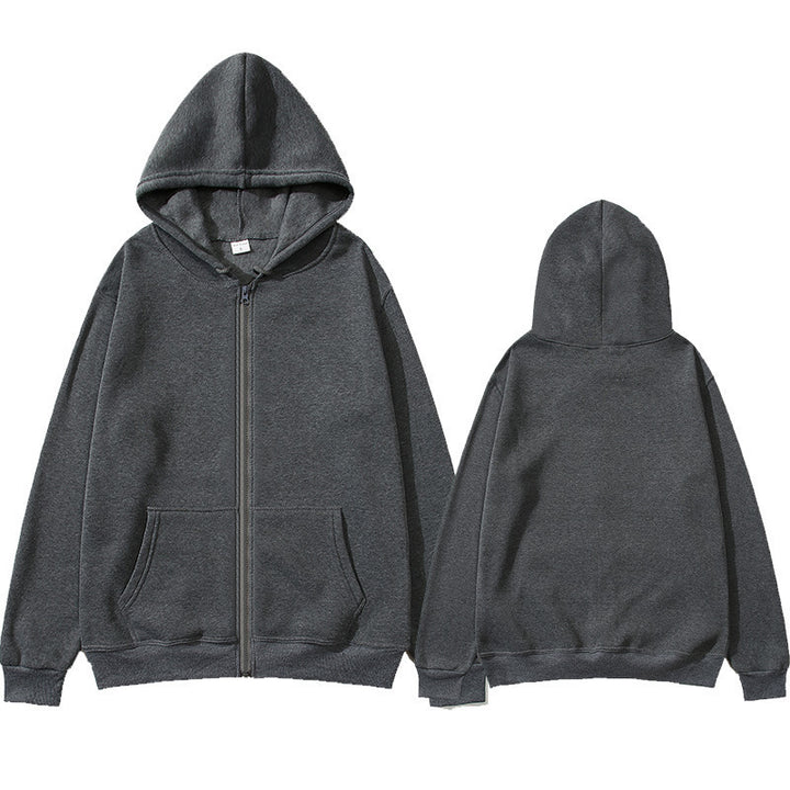 Unisex Zip-Hoodie mit robustem Metallreißverschluss, angerauter Fleece-Innenseite, geteilten Eingrifftaschen und verstärkten Nähten Echo Archiv