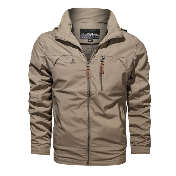 Herren nan leichte Outdoorjacke Windbreaker mit wasserabweisender Beschichtung und atmungsaktivem Meshfutter Echo Archiv