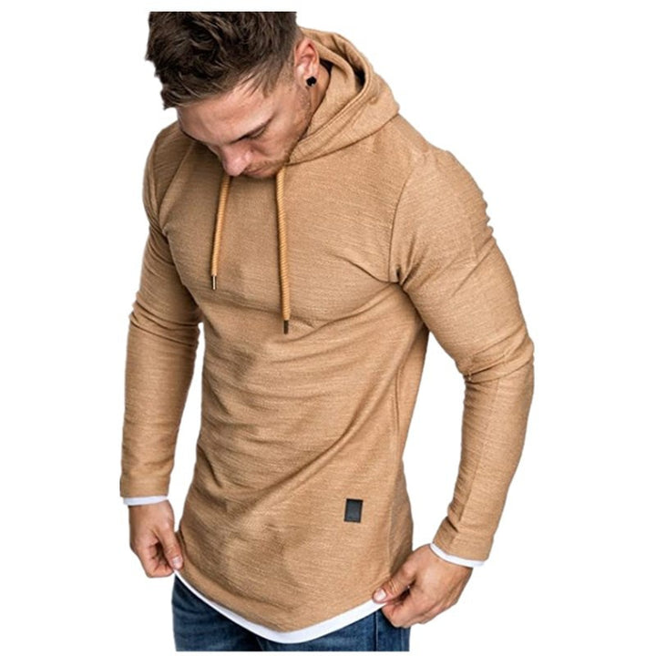 Herren Longline Kapuzenshirt mit stylishem, asymmetrischem Saum Echoarchiv