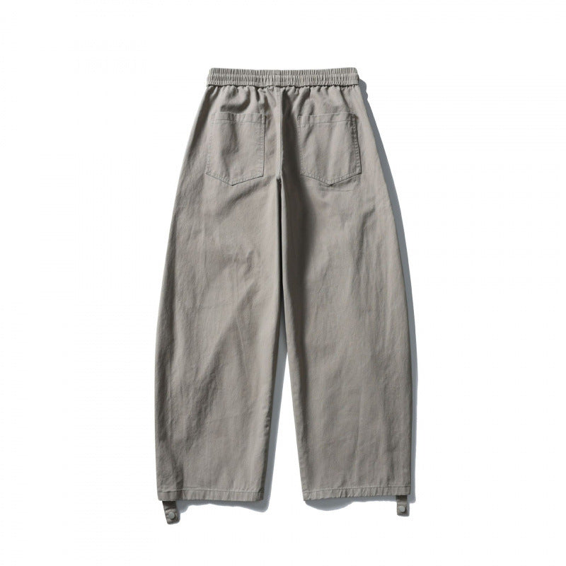 Unisex Weite Cropped Cargo-Hose mit Tunnelzugbund, multifunktionalen Pattentaschen und verstellbaren Beinriegeln Echo Archiv