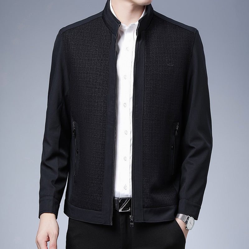 Herren elegante Freizeitjacke mit strukturiertem Design Echoarchiv