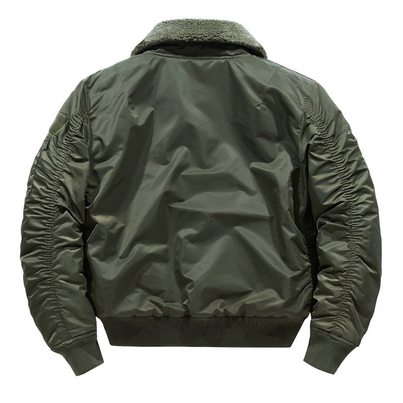 Herren Piloten-Bomberjacke mit Teddykragen, Mehrfachtaschen und winddichter Nylonhülle Echo Archiv