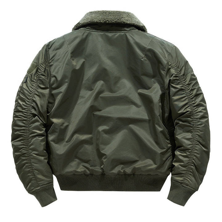 Herren Piloten-Bomberjacke mit Teddykragen, Mehrfachtaschen und winddichter Nylonhülle Echo Archiv
