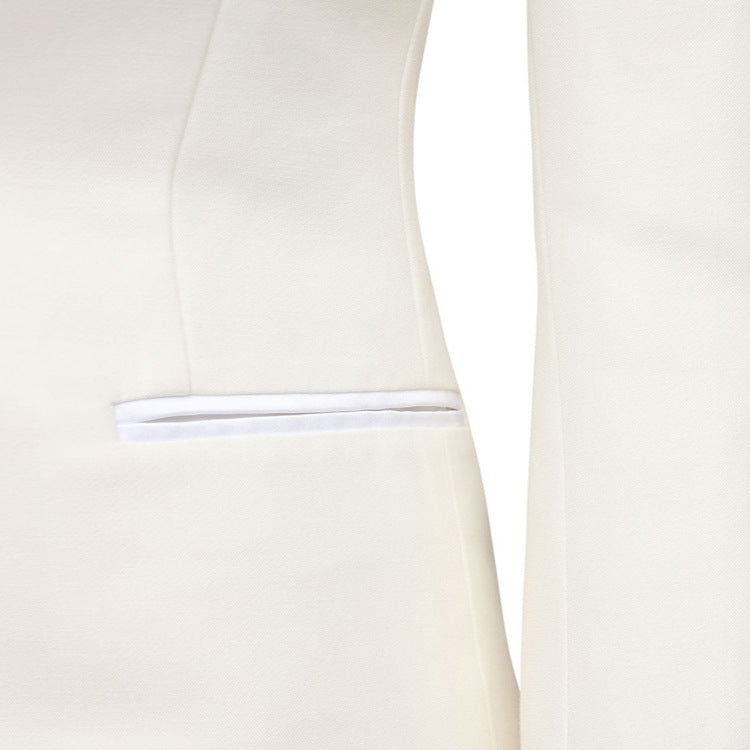 Damen Strukturierter Schulterblazer im Retro‑Tailoring Echoarchiv
