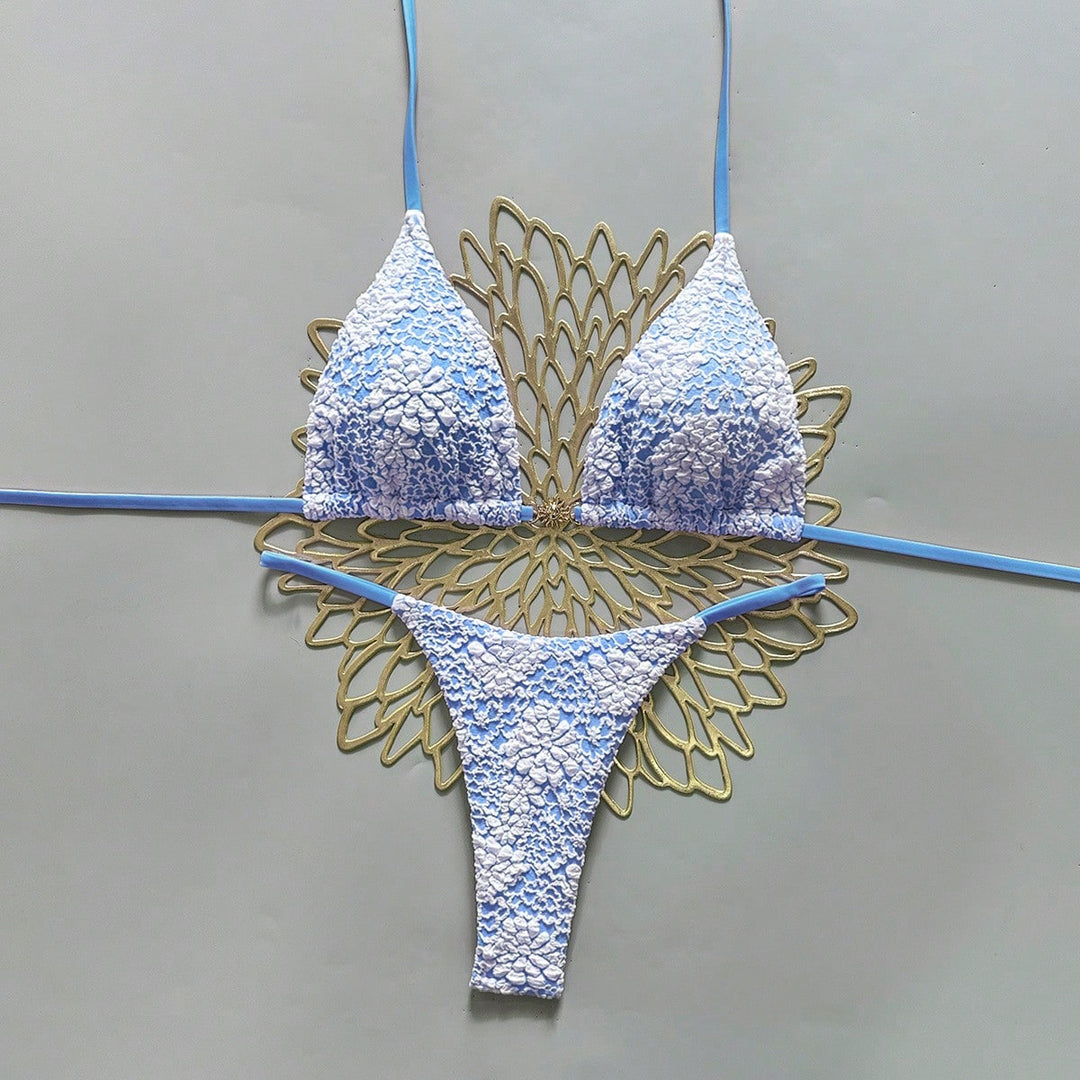Damen Triangel-Bikini mit strukturierter Häkeloptik Echo Archiv
