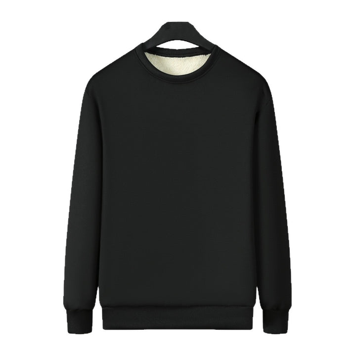 Herren Gefüttertes Rundhals-Sweatshirt mit Teddyfutter & gerippten Bündchen Echo Archiv