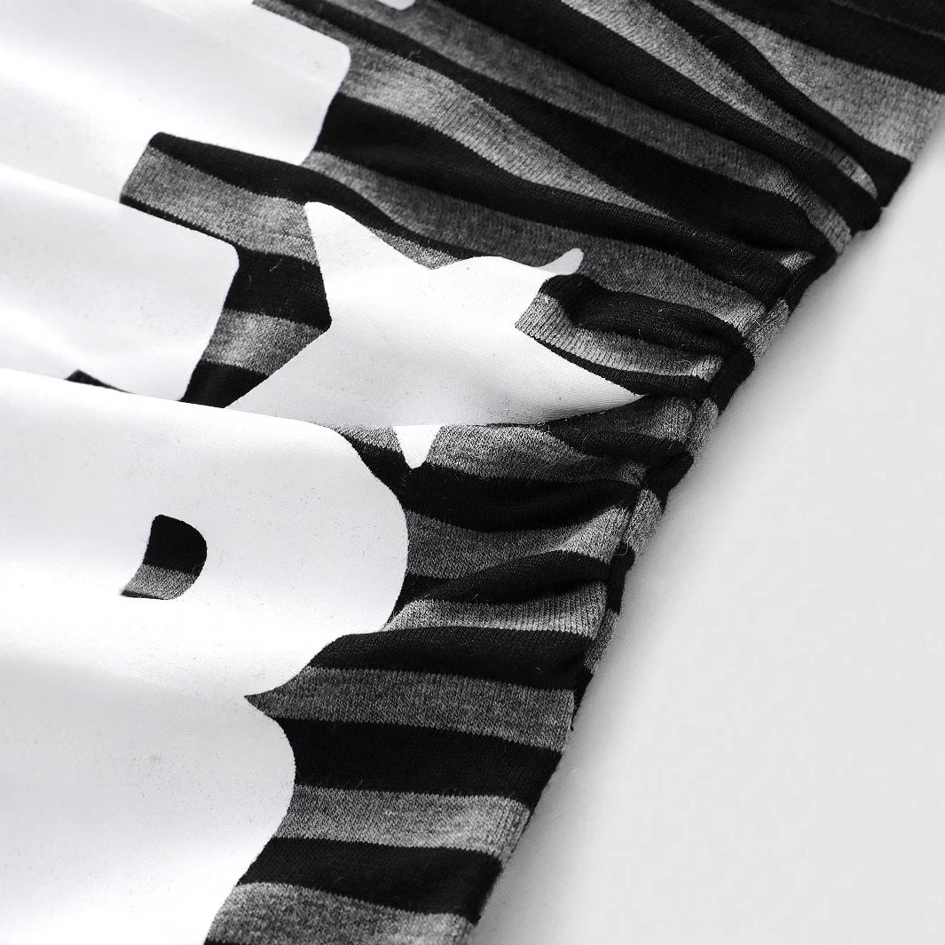 Damen Strapless Oberteil mit auffälligem Grafikdesign Echo Archiv