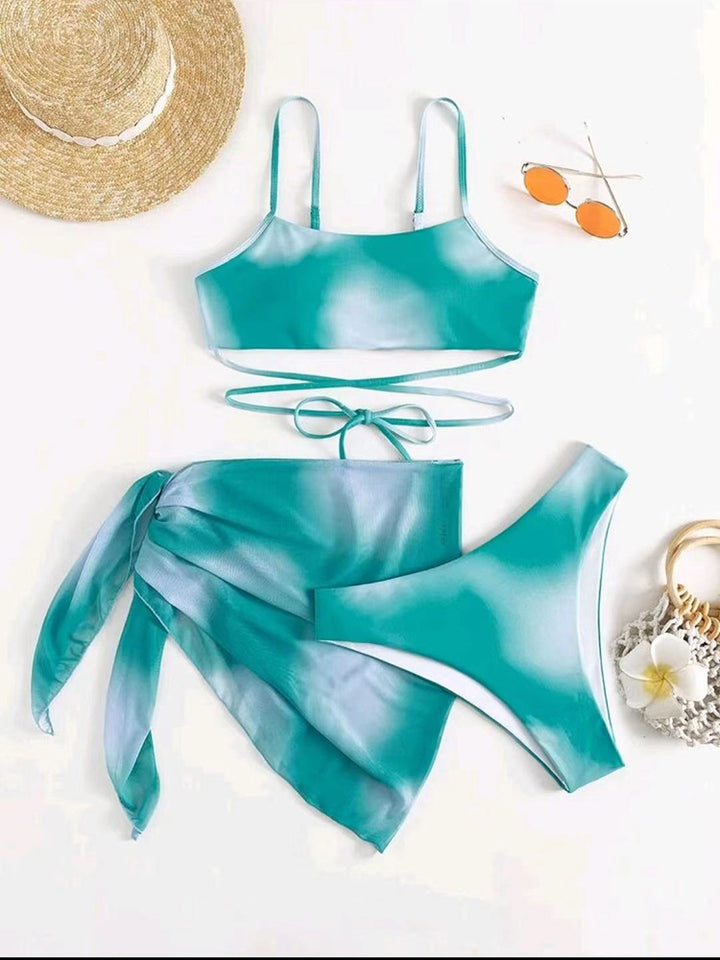 Damen Badeoutfit mit überkreuzten Trägern Echo Archiv