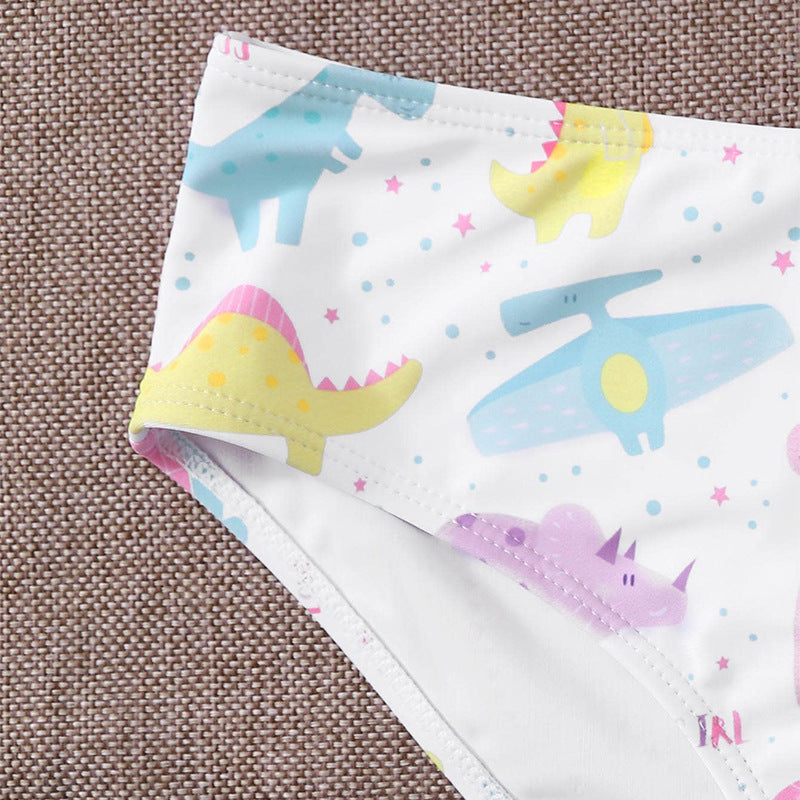 Damen Bikiniset mit verspieltem Dinosaurier-Muster Echo Archiv