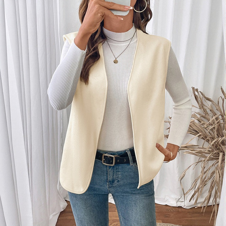 Damen Elegantes ärmelloses Blazer-Oberteil Echo Archiv