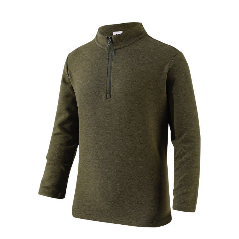 Herren Freizeit Pullover mit Stehkragen und Reißverschluss Echoarchiv