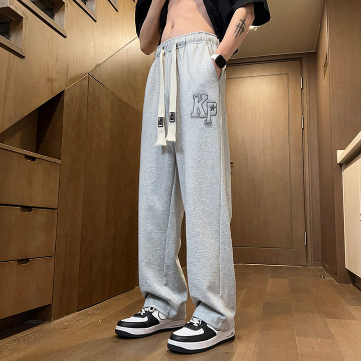 Herren lässige Jogginghose mit elastischem Bund und seitlichen Taschen Echoarchiv