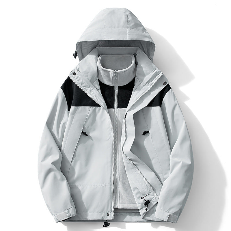 Damen Zweilagiger Outdoorparka mit abnehmbarer Fleece-Innenjacke – Célinea
