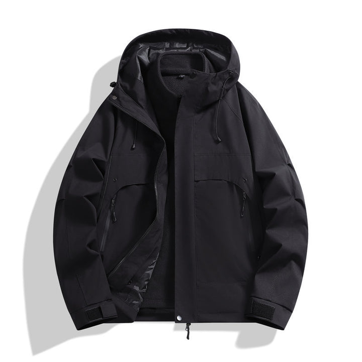 Herren wetterfeste Multifunktionsjacke mit abnehmbarer Kapuze Echoarchiv