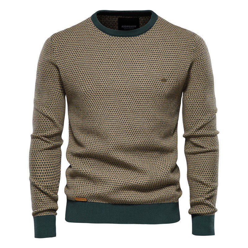 Herren Strickpullover im modernen Wabenmuster mit angenehmem Tragegefühl Echoarchiv