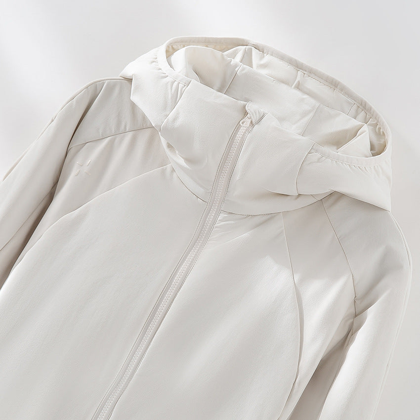 Damen Leichte Softshell-Jacke mit Kapuze, Raglanärmeln und taillierter Passform Echoarchiv