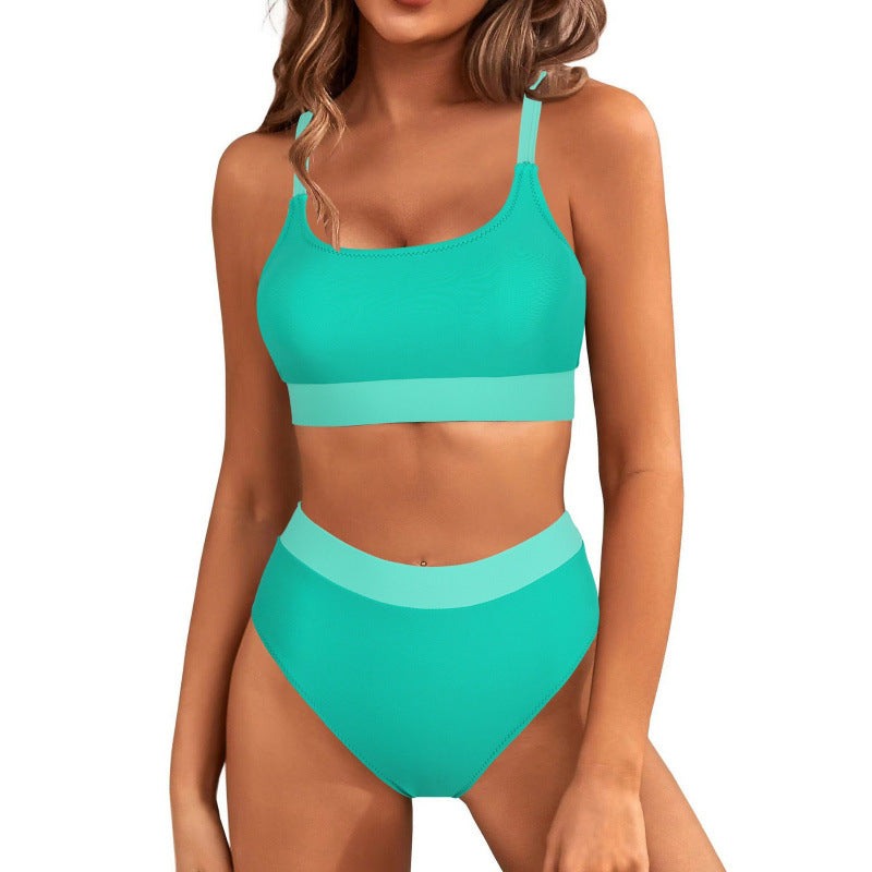 Damen Bikini-Set mit hohem Bund und sportlichem Schnitt Echo Archiv