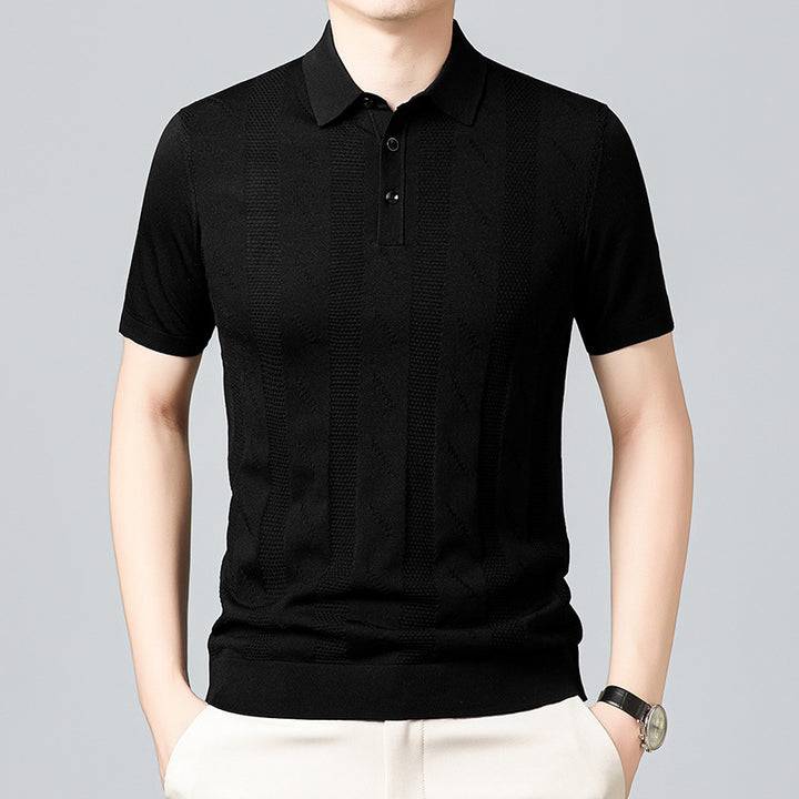 Herren Poloshirt mit strukturiertem Design von Echoarchiv