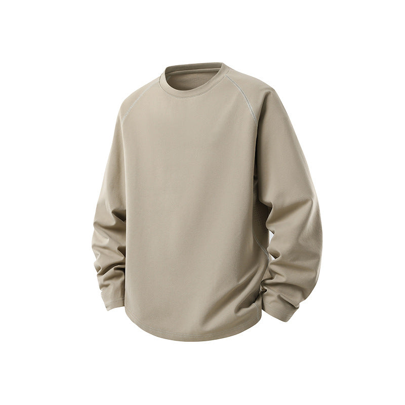 Herren Oversize-Langarm-Sweatshirt mit Raglanärmeln und abgerundetem Saum Echo Archiv